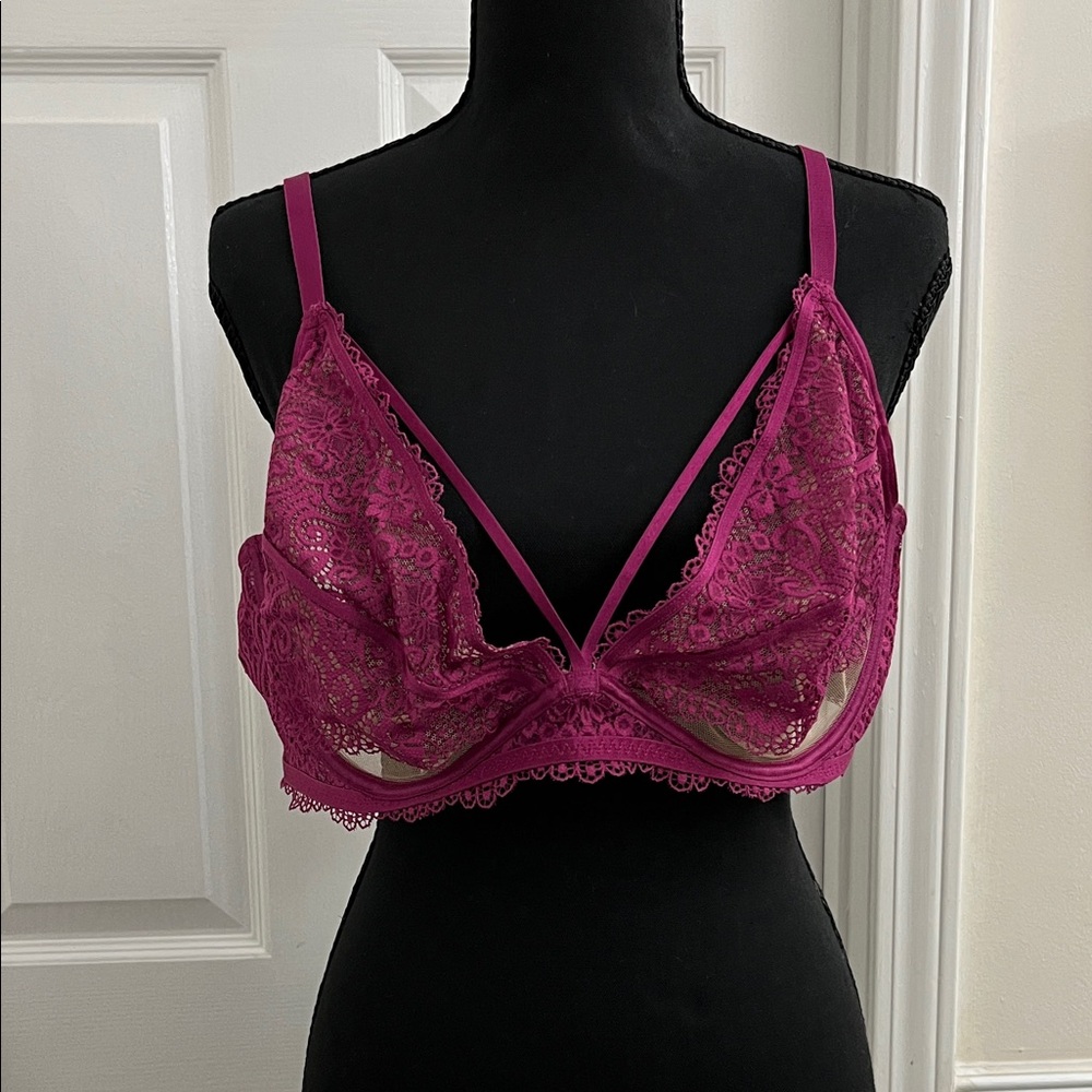 Adore Me Lace Bra Collection - Pink, Green, Red, Black - Picture 3 of 9